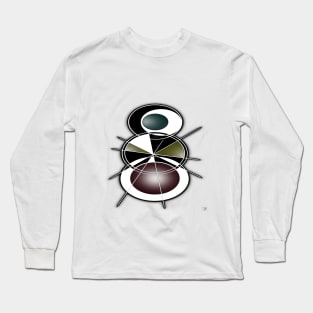 Warped Moon Cycle Long Sleeve T-Shirt